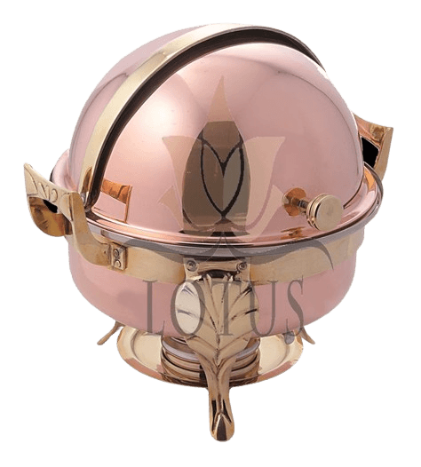 Copper domed revolving chafing dish