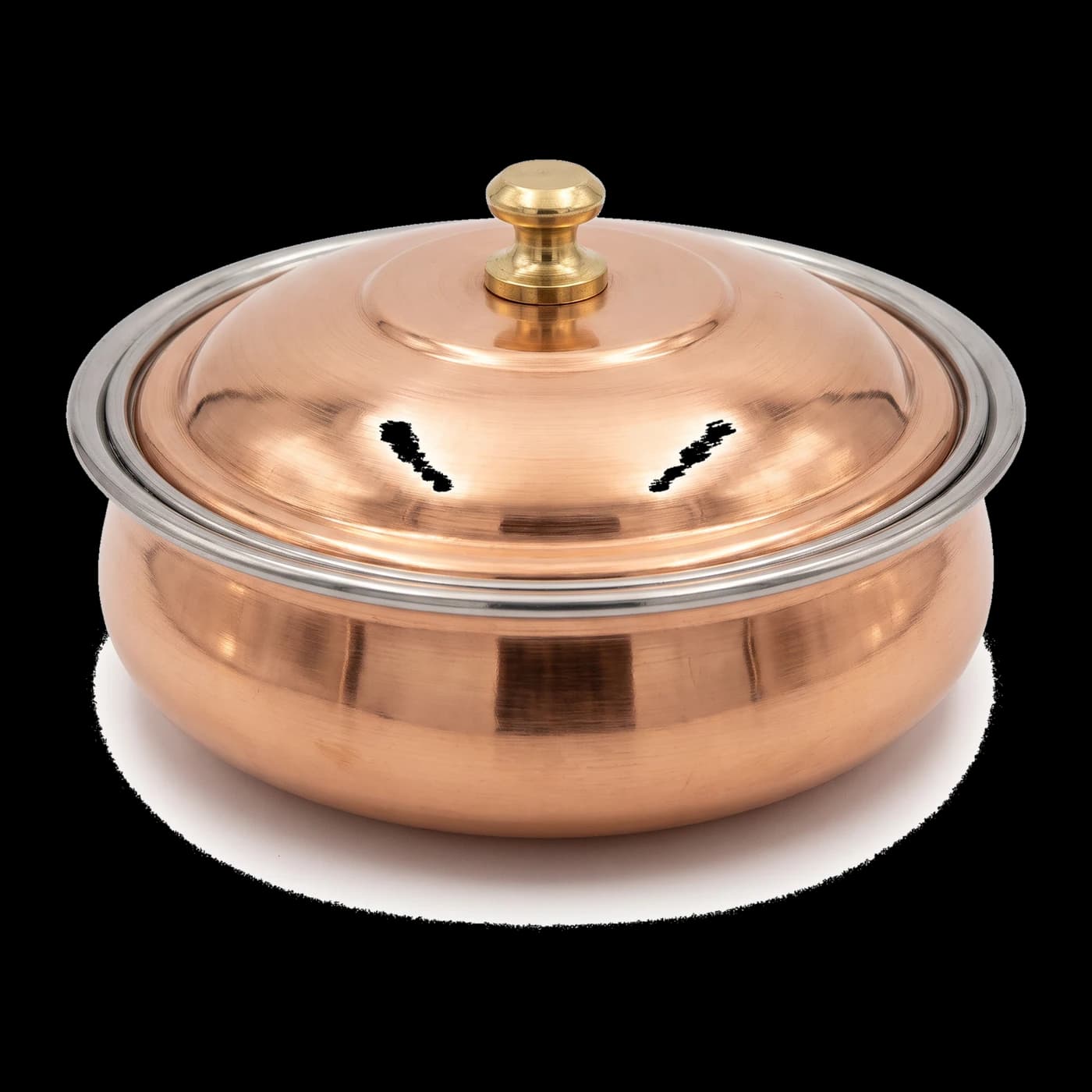 Handcrafted copper handi — traditional Pakistani metalcraft hotelware by Lotus Metal Works since 1951